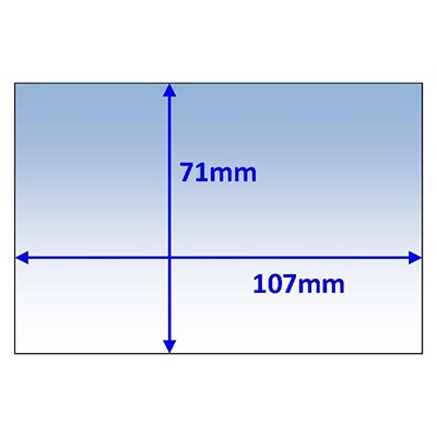 WELDCLASS LENS - CLEAR 107X71MM INNER WH70
